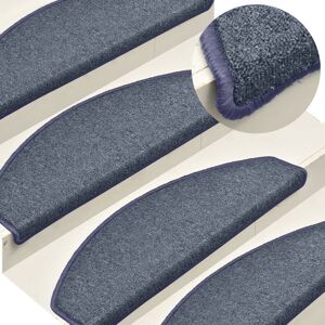 Berkfield Home Carpet Stair Treads 15 pcs Dark Grey & Blue 65x24x4 cm Size: Medium Grey Medium Berkfield Home Carpet Stair Treads 15 pcs Dark Grey & Blue 65x24x4 cm Size: Medium Grey Medium
