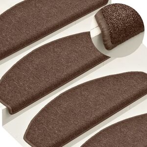 Berkfield Home Carpet Stair Treads 15 pcs Brown 65x24x4 cm Size: Medium Brown Medium Berkfield Home Carpet Stair Treads 15 pcs Brown 65x24x4 cm Size: Medium Brown Medium