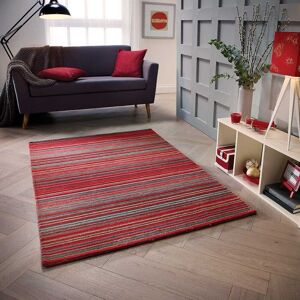The Rug Shop UK Red Handmade Modern Easy to clean Striped Area Rug Size: 200 cm x 280 cm Red 200 cm x 280 cm The Rug Shop UK Red Handmade Modern Easy to clean Striped Area Rug Size: 200 cm x 280 cm Red 200 cm x 280 cm
