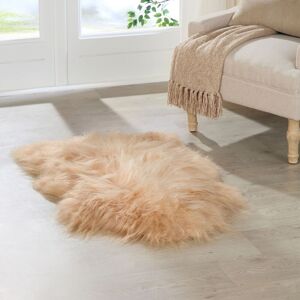 Native Natural Cappuccino Icelandic Sheepskin Rug in Beige Size: Large Beige Large Native Natural Cappuccino Icelandic Sheepskin Rug in Beige Size: Large Beige Large