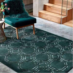 The Rug Shop UK Teal Handmade Geometric Luxurious Easy To Clean Area Rug Size: 120 cm x 170 cm Teal 120 cm x 170 cm The Rug Shop UK Teal Handmade Geometric Luxurious Easy To Clean Area Rug Size: 120 cm x 170 cm Teal 120 cm x 170 cm