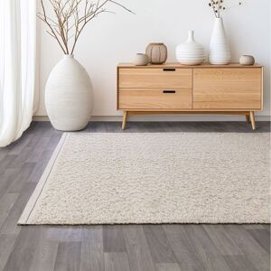 The Rug Shop UK Cream Handmade Modern Plain Viscose Easy To Clean Ivory Area Rug Size: 160 cm x 230 cm Cream 160 cm x 230 cm The Rug Shop UK Cream Handmade Modern Plain Viscose Easy To Clean Ivory Area Rug Size: 160 cm x 230 cm Cream 160 cm x 230 cm