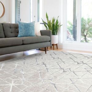 The Rug Shop UK Grey Modern Geometric Easy To Clean Cotton Backing Area Rug Size: 240 cm x 340 cm Grey 240 cm x 340 cm The Rug Shop UK Grey Modern Geometric Easy To Clean Cotton Backing Area Rug Size: 240 cm x 340 cm Grey 240 cm x 340 cm