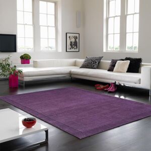 The Rug Shop UK Handmade Luxurious Modern Plain Wool Easy To Clean Area Rug in Purple Size: 160 cm x 230 cm Purple 160 cm x 230 cm The Rug Shop UK Handmade Luxurious Modern Plain Wool Easy To Clean Area Rug in Purple Size: 160 cm x 230 cm Purple 160 cm x 230 cm