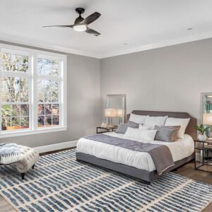 The Rug Shop UK Blue Modern Easy to clean Machine Made Striped Area Rug Size: 160 cm x 230 cm Blue 160 cm x 230 cm The Rug Shop UK Blue Modern Easy to clean Machine Made Striped Area Rug Size: 160 cm x 230 cm Blue 160 cm x 230 cm