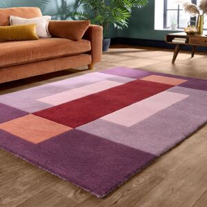 The Rug Shop UK Purple Modern Easy to clean Machine Made Chequered Area Rug Size: 160 cm x 230 cm Purple 160 cm x 230 cm The Rug Shop UK Purple Modern Easy to clean Machine Made Chequered Area Rug Size: 160 cm x 230 cm Purple 160 cm x 230 cm