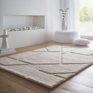 The Rug Shop UK Cream Modern Geometric Polyester Easy To Clean Area Rug Size: 200 cm x 290 cm Cream 200 cm x 290 cm The Rug Shop UK Cream Modern Geometric Polyester Easy To Clean Area Rug Size: 200 cm x 290 cm Cream 200 cm x 290 cm