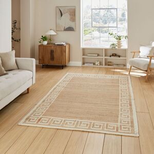 The Rug Shop UK Beige Border Modern Geometric Jute Easy To Clean Ivory Area Rug Size: 200 cm x 290 cm Beige 200 cm x 290 cm The Rug Shop UK Beige Border Modern Geometric Jute Easy To Clean Ivory Area Rug Size: 200 cm x 290 cm Beige 200 cm x 290 cm