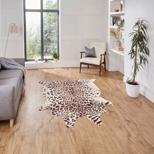 The Rug Shop UK Brown Modern Polyester Animal Cowhide Easy To Clean Area Rug Size: 130 cm x 150 cm Brown 130 cm x 150 cm The Rug Shop UK Brown Modern Polyester Animal Cowhide Easy To Clean Area Rug Size: 130 cm x 150 cm Brown 130 cm x 150 cm