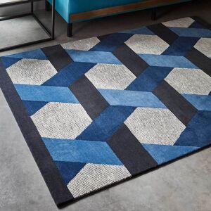 The Rug Shop UK Blue Luxurious Modern Easy to clean Machine Made Geometric Area Rug Size: 160 cm x 230 cm Blue 160 cm x 230 cm The Rug Shop UK Blue Luxurious Modern Easy to clean Machine Made Geometric Area Rug Size: 160 cm x 230 cm Blue 160 cm x 230 cm