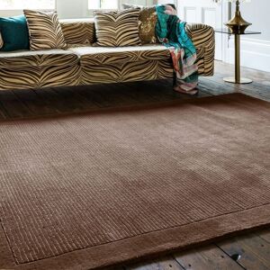The Rug Shop UK Handmade Luxurious Modern Plain Wool Easy To Clean Area Rug in Chocolate Size: 120 cm x 170 cm Chocolate 120 cm x 170 cm The Rug Shop UK Handmade Luxurious Modern Plain Wool Easy To Clean Area Rug in Chocolate Size: 120 cm x 170 cm Chocolate 120 cm x 170 cm