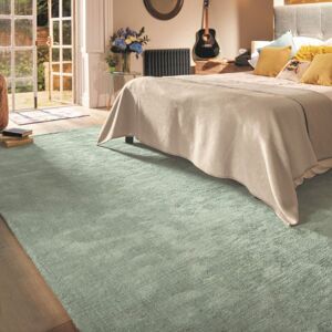 The Rug Shop UK Modern Plain Handmade Wool Easy To Clean Stain-Resistant Rug in Aqua Size: 200 cm x 300 cm Aqua 200 cm x 300 cm The Rug Shop UK Modern Plain Handmade Wool Easy To Clean Stain-Resistant Rug in Aqua Size: 200 cm x 300 cm Aqua 200 cm x 300 cm