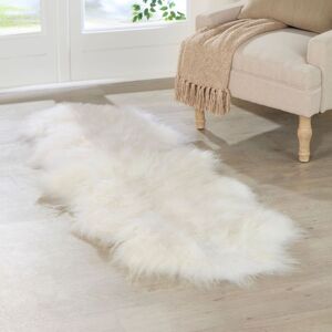 Native Natural Double Ivory White Icelandic Sheepskin Rug Size: Large Ivory Large Native Natural Double Ivory White Icelandic Sheepskin Rug Size: Large Ivory Large