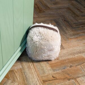 Native Natural Beige Sheepskin Doorstop Size: Double Beige Double Native Natural Beige Sheepskin Doorstop Size: Double Beige Double