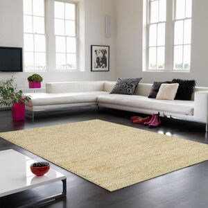 The Rug Shop UK Beige Handmade Modern Plain Jute Easy To Clean Area Rug Size: 160 cm x 230 cm Beige 160 cm x 230 cm The Rug Shop UK Beige Handmade Modern Plain Jute Easy To Clean Area Rug Size: 160 cm x 230 cm Beige 160 cm x 230 cm