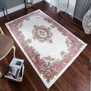 The Rug Shop UK Cream Pink Handmade Traditional Easy to clean Border Floral Area Rug Size: 200 cm x 280 cm Cream 200 cm x 280 cm The Rug Shop UK Cream Pink Handmade Traditional Easy to clean Border Floral Area Rug Size: 200 cm x 280 cm Cream 200 cm x 280 cm