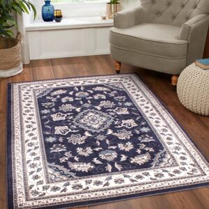 The Rug Shop UK Blue Traditional Easy to clean Machine Made Border Floral Border Floral Area Rug Size: 120 cm x 170 cm Blue 120 cm x 170 cm The Rug Shop UK Blue Traditional Easy to clean Machine Made Border Floral Border Floral Area Rug Size: 120 cm x 170 cm Blue 120 cm x 170 cm