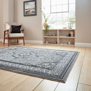 The Rug Shop UK Traditional Easy To Clean Stain-Resistant Area Rug in Silver Size: 67 cm x 240 cm Silver 67 cm x 240 cm The Rug Shop UK Traditional Easy To Clean Stain-Resistant Area Rug in Silver Size: 67 cm x 240 cm Silver 67 cm x 240 cm