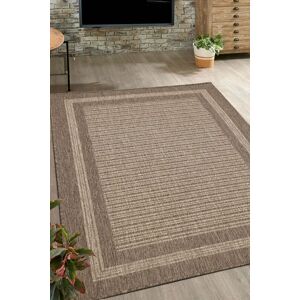The Rug Shop UK Brown Border Modern Striped Easy To Clean Area Rug Size: 60 cm x 110 cm Brown 60 cm x 110 cm The Rug Shop UK Brown Border Modern Striped Easy To Clean Area Rug Size: 60 cm x 110 cm Brown 60 cm x 110 cm