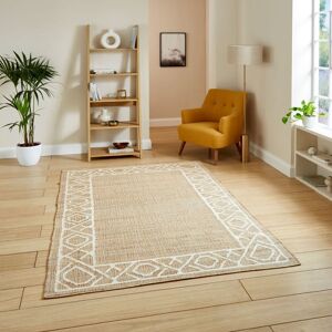 The Rug Shop UK Beige Border Modern Geometric Jute Easy To Clean Area Rug Size: 200 cm x 290 cm Beige 200 cm x 290 cm The Rug Shop UK Beige Border Modern Geometric Jute Easy To Clean Area Rug Size: 200 cm x 290 cm Beige 200 cm x 290 cm