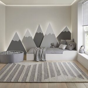 The Rug Shop UK Grey Handmade Modern Geometric Easy To Clean Cotton Backing Rug Size: 200 cm x 280 cm Grey 200 cm x 280 cm The Rug Shop UK Grey Handmade Modern Geometric Easy To Clean Cotton Backing Rug Size: 200 cm x 280 cm Grey 200 cm x 280 cm