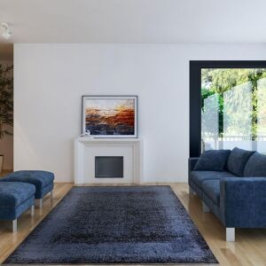 The Rug Shop UK Dark Blue Modern Easy to clean Machine Made Abstract Area Rug Size: 200 cm x 290 cm Dark Blue 200 cm x 290 cm The Rug Shop UK Dark Blue Modern Easy to clean Machine Made Abstract Area Rug Size: 200 cm x 290 cm Dark Blue 200 cm x 290 cm