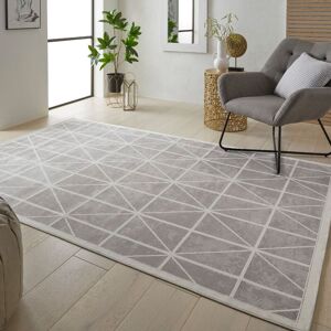 The Rug Shop UK Chequered Grey Modern Machine Made Easy to clean Area Rug Size: 160 cm x 230 cm Grey 160 cm x 230 cm The Rug Shop UK Chequered Grey Modern Machine Made Easy to clean Area Rug Size: 160 cm x 230 cm Grey 160 cm x 230 cm