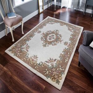 The Rug Shop UK Cream Handmade Traditional Easy to clean Floral Area Rug Size: 160 cm x 235 cm Cream 160 cm x 235 cm The Rug Shop UK Cream Handmade Traditional Easy to clean Floral Area Rug Size: 160 cm x 235 cm Cream 160 cm x 235 cm