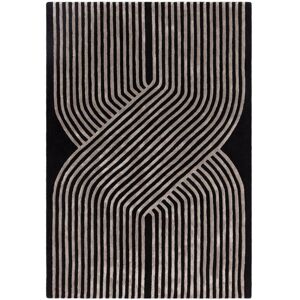 The Rug Shop UK Black Handmade Modern Easy to clean Striped Area Rug Size: 200 cm x 300 cm Black 200 cm x 300 cm The Rug Shop UK Black Handmade Modern Easy to clean Striped Area Rug Size: 200 cm x 300 cm Black 200 cm x 300 cm