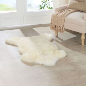 Native Natural Ivory White British Sheepskin Rug Size: Large Ivory Large Native Natural Ivory White British Sheepskin Rug Size: Large Ivory Large