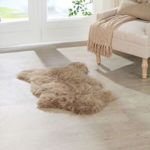 Native Natural Taupe British Sheepskin Rug Size: Large Taupe Large Native Natural Taupe British Sheepskin Rug Size: Large Taupe Large