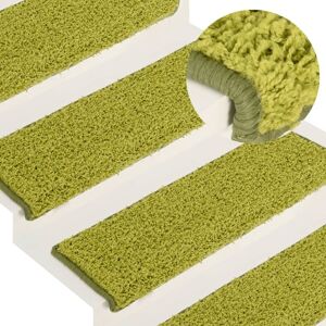 Berkfield Home Carpet Stair Treads 15 pcs 65x21x4 cm Green Size: Medium Green Medium Berkfield Home Carpet Stair Treads 15 pcs 65x21x4 cm Green Size: Medium Green Medium