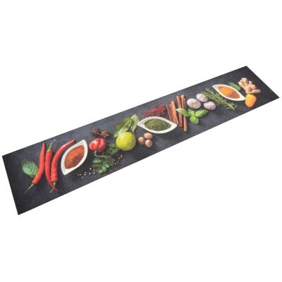 Berkfield Home Kitchen Rug Washable Spices 60x300 cm Velvet Multicolor 60x300 cm Berkfield Home Kitchen Rug Washable Spices 60x300 cm Velvet Multicolor 60x300 cm