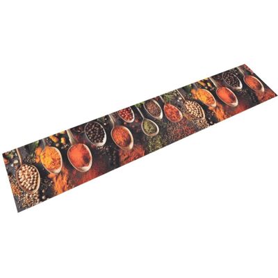 Berkfield Home Kitchen Rug Washable Spoon & Spices 60x300 cm Velvet Multicolor 60x300 cm Berkfield Home Kitchen Rug Washable Spoon & Spices 60x300 cm Velvet Multicolor 60x300 cm