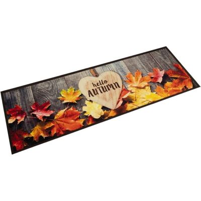 Berkfield Home Kitchen Rug Washable Autumn 60x180 cm Velvet in Brown Brown 60x180 cm Berkfield Home Kitchen Rug Washable Autumn 60x180 cm Velvet in Brown Brown 60x180 cm