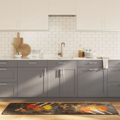 Berkfield Home Kitchen Rug Multicolour 60x180 cm Washable Anti Slip Size: 100 cm diameter Multicolor 100 cm diameter Berkfield Home Kitchen Rug Multicolour 60x180 cm Washable Anti Slip Size: 100 cm diameter Multicolor 100 cm diameter