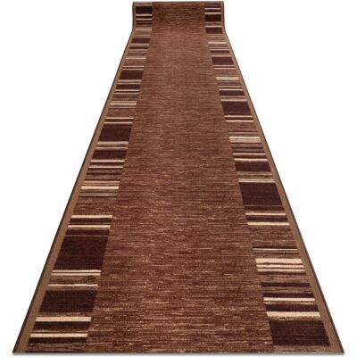 RugsX Runner anti-slip ADAGIO brown 90x310cm - runner rug RugsX Runner anti-slip ADAGIO brown 90x310cm - runner rug