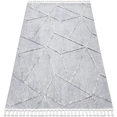 Dywany Łuszczów SEVILLA Z791C mosaic grey / white Fringe Berber Moroccan shaggy 200x290 cm Dywany Łuszczów SEVILLA Z791C mosaic grey / white Fringe Berber Moroccan shaggy 200x290 cm