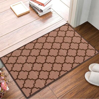 Smart Living Heavy Duty Machine Washable Beige Brown Door Mat - Door type Smart Living Heavy Duty Machine Washable Beige Brown Door Mat - Door type