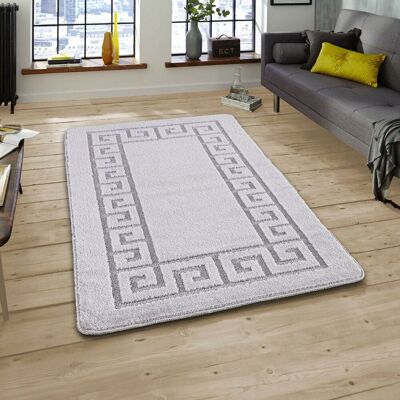 Smart Living Plain Heavy Duty Machine Washable Hallway Kitchen Non Slip Door Mat in Silver Size: 60 cm x 220 cm Silver 60 cm x 220 cm Smart Living Plain Heavy Duty Machine Washable Hallway Kitchen Non Slip Door Mat in Silver Size: 60 cm x 220 cm Silver 60 cm x 220 cm