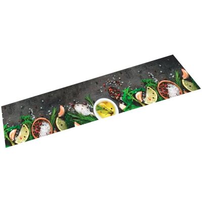 Berkfield Home Kitchen Rug Washable Spices 60x300 cm Velvet in Grey Grey 60x300 cm Berkfield Home Kitchen Rug Washable Spices 60x300 cm Velvet in Grey Grey 60x300 cm