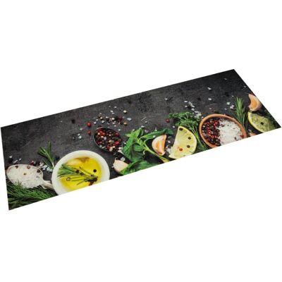 Berkfield Home Kitchen Rug Washable Spices 60x180 cm Velvet in Grey Grey 60x180 cm Berkfield Home Kitchen Rug Washable Spices 60x180 cm Velvet in Grey Grey 60x180 cm
