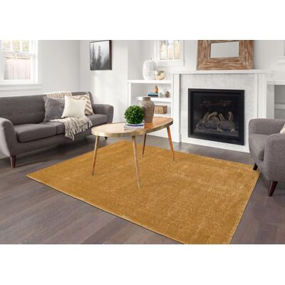Smart Living Super Soft Fluffy Thick Pile Shimmer Shaggy Area Rugs in Gold Size: 80 cm x 150 cm Gold 80 cm x 150 cm Smart Living Super Soft Fluffy Thick Pile Shimmer Shaggy Area Rugs in Gold Size: 80 cm x 150 cm Gold 80 cm x 150 cm