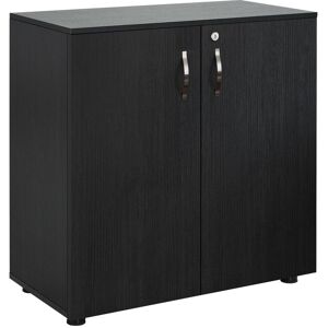 VINSETTO 2-Tier Locking Office Storage Cabinet File Organisation with Handles