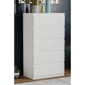 Home Discount Vida Designs Denver 5 Drawer Chest of Drawers Storage Bedroom Furniture