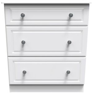 Ready Assembled 2 U Kendal 3 Drawer Deep Chest (Ready Assembled) in Off-White Off-White Ready Assembled 2 U Kendal 3 Drawer Deep Chest (Ready Assembled) in Off-White Off-White