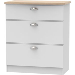 Ready Assembled 2 U Albert 3 Drawer Deep Chest (Ready Assembled) in Grey Grey Ready Assembled 2 U Albert 3 Drawer Deep Chest (Ready Assembled) in Grey Grey