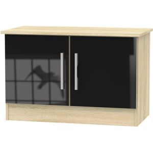 Ready Assembled 2 U Trent Compact 2 Door TV & Media Unit (Ready Assembled) in Black Black Ready Assembled 2 U Trent Compact 2 Door TV & Media Unit (Ready Assembled) in Black Black