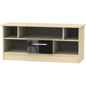 Ready Assembled 2 U Trent 1 Drawer TV & Media Unit (Ready Assembled) in Black Black Ready Assembled 2 U Trent 1 Drawer TV & Media Unit (Ready Assembled) in Black Black