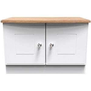 Ready Assembled 2 U Albert Compact 2 Door TV & Media Unit (Ready Assembled) in White White Ready Assembled 2 U Albert Compact 2 Door TV & Media Unit (Ready Assembled) in White White